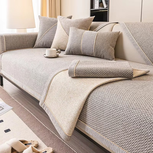 Woven cotton linen sofa - woven,