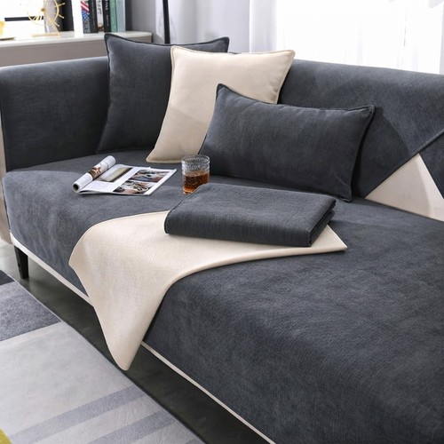 Dark grey shape - l-shape, sofa