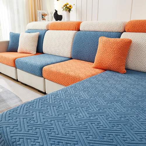 Thicken jacquard sofa seat - thicken,