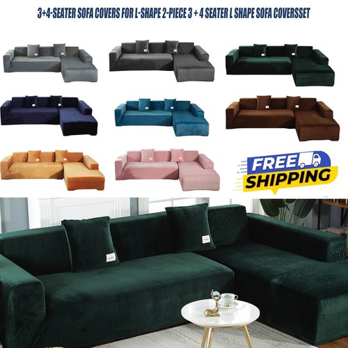 Velvet sofa covers for corner - covers,