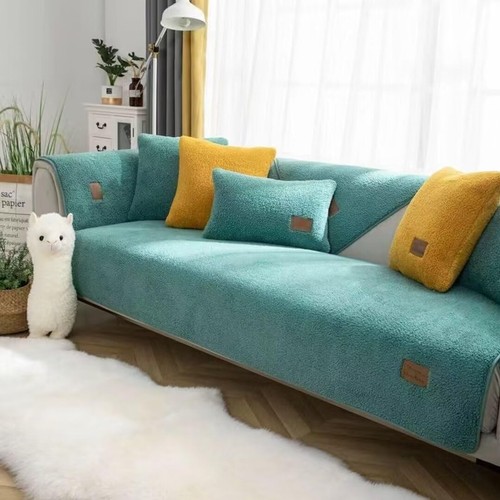 Sherpa fleece sofa cover - sherpa,