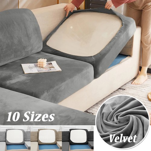 Stretch velvet sofa - velvet,